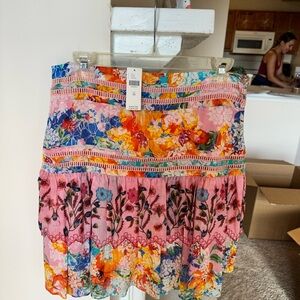 Free People Floral Skirt